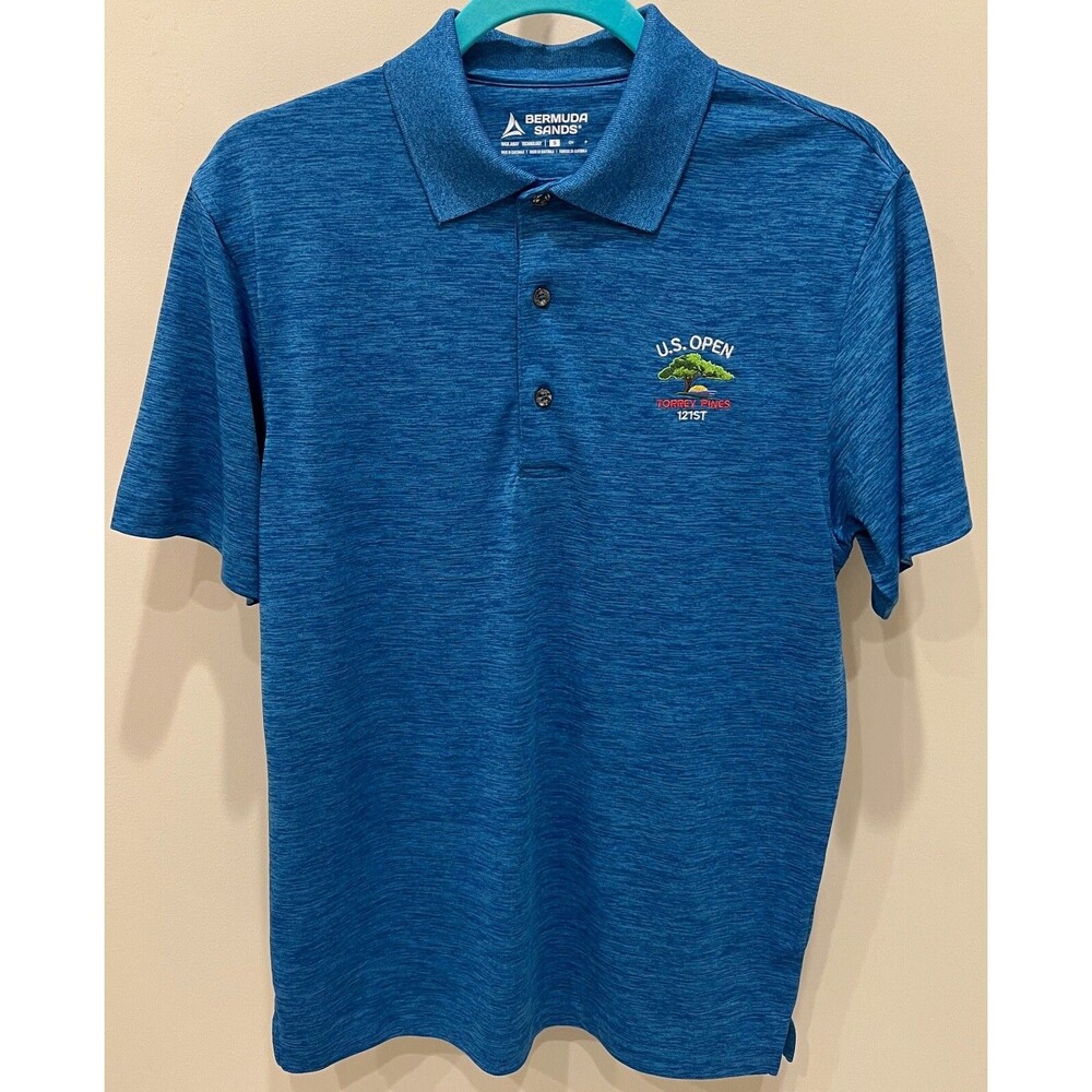 Torrey Pines 121st US Open - Bermuda Sands Golf Shirt - Men's Size Small - Blue